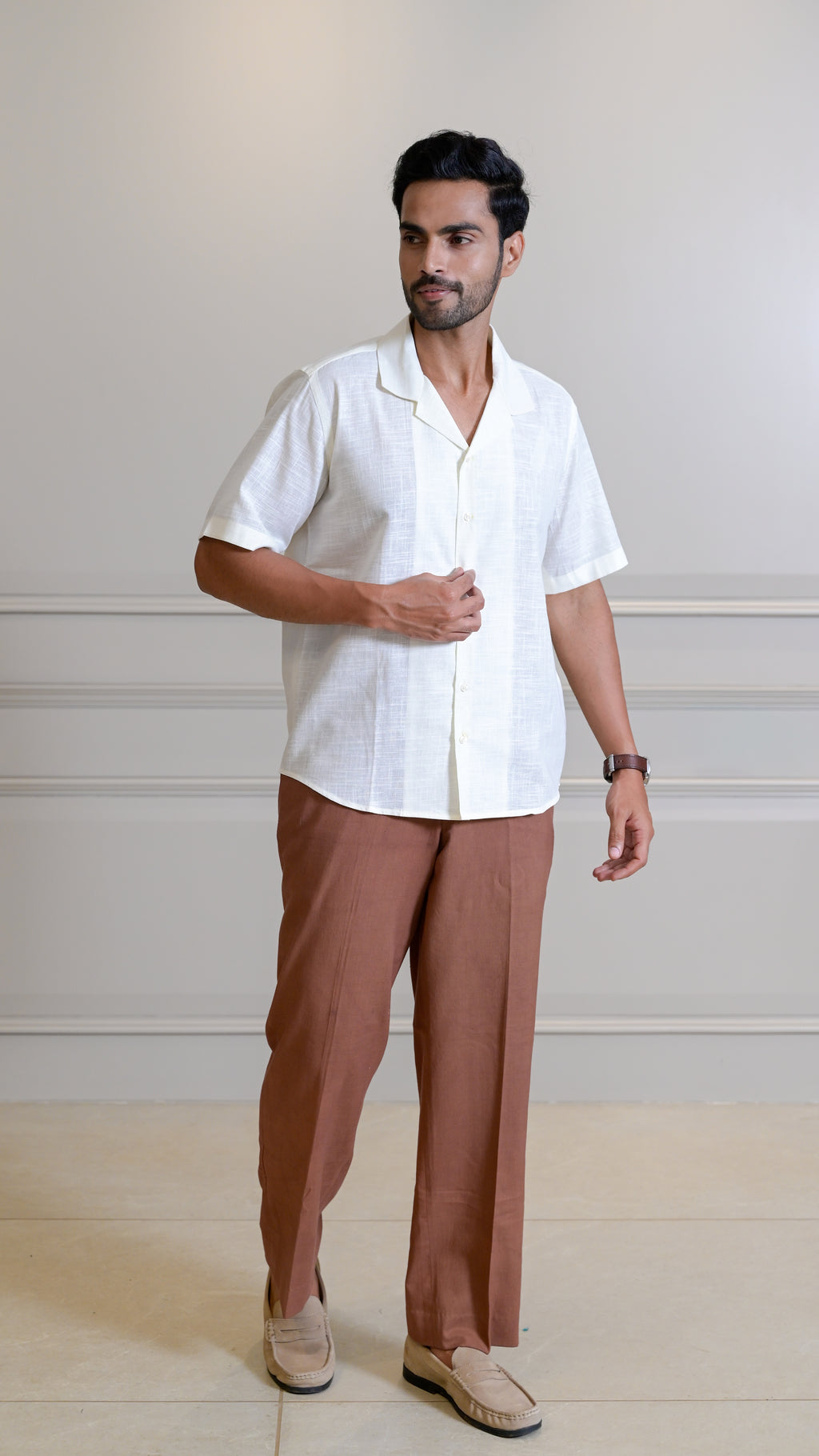 The Cuban Shirt - Cream