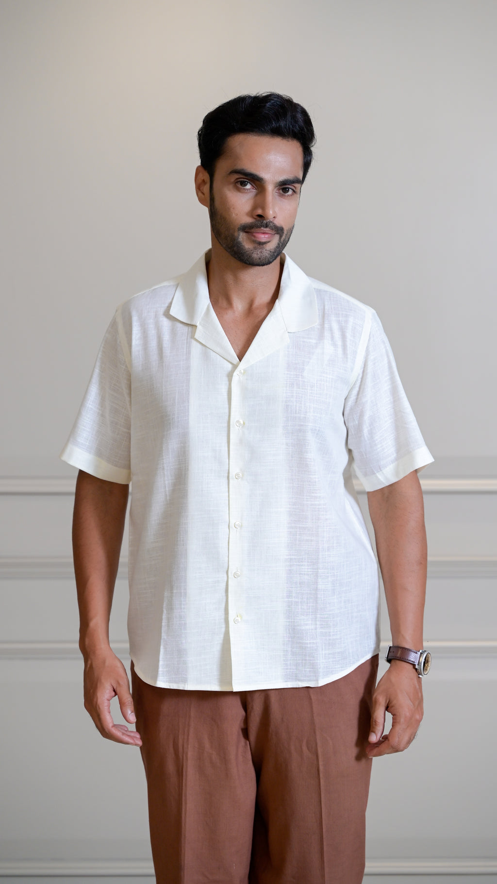 The Cuban Shirt - Cream