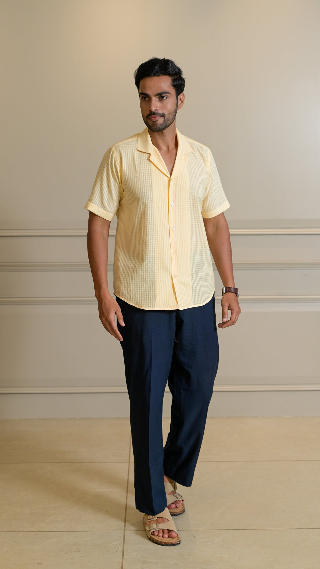 The Cuban Shirt- Butter Yellow