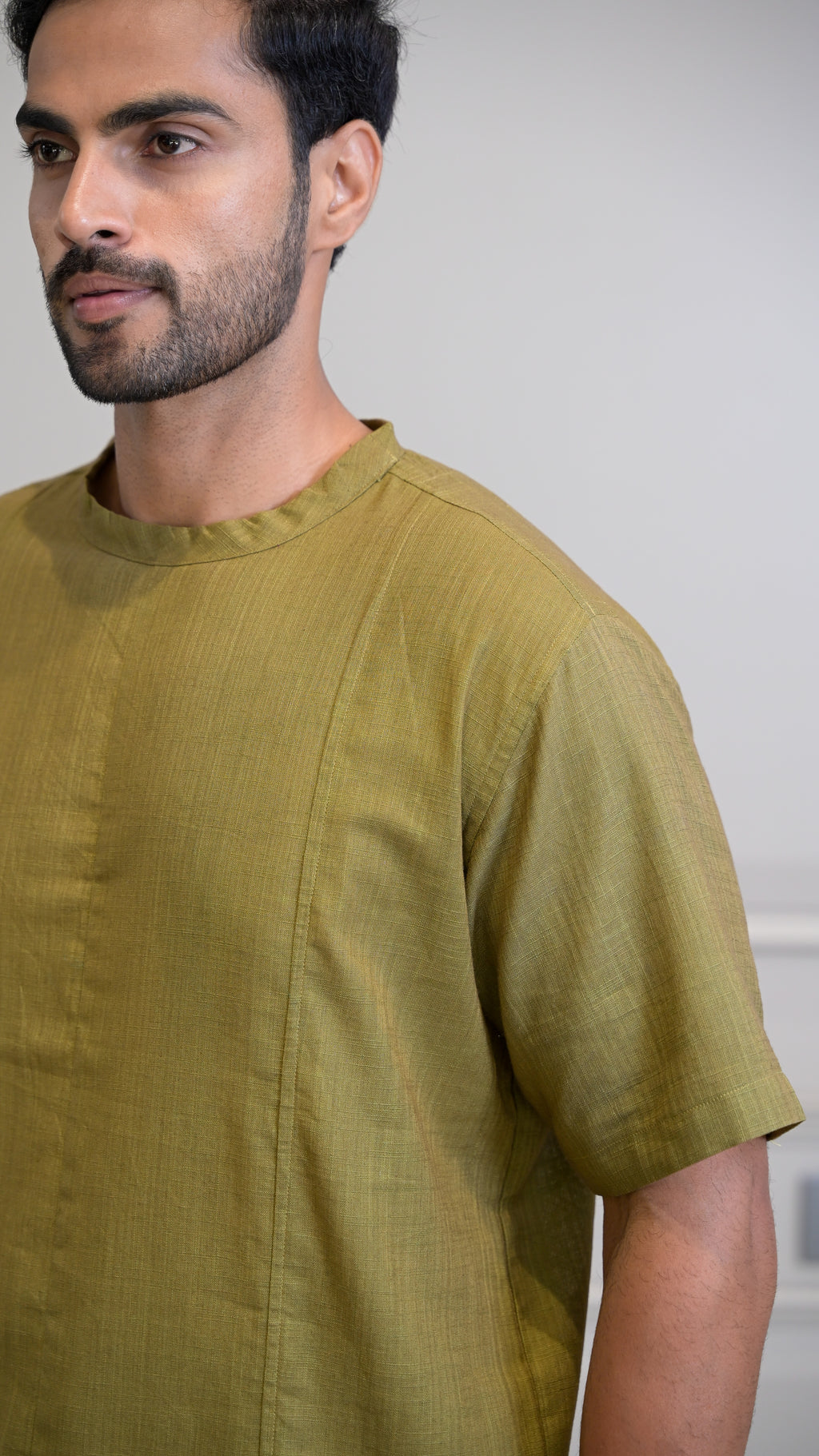 Woven Tee - Olive