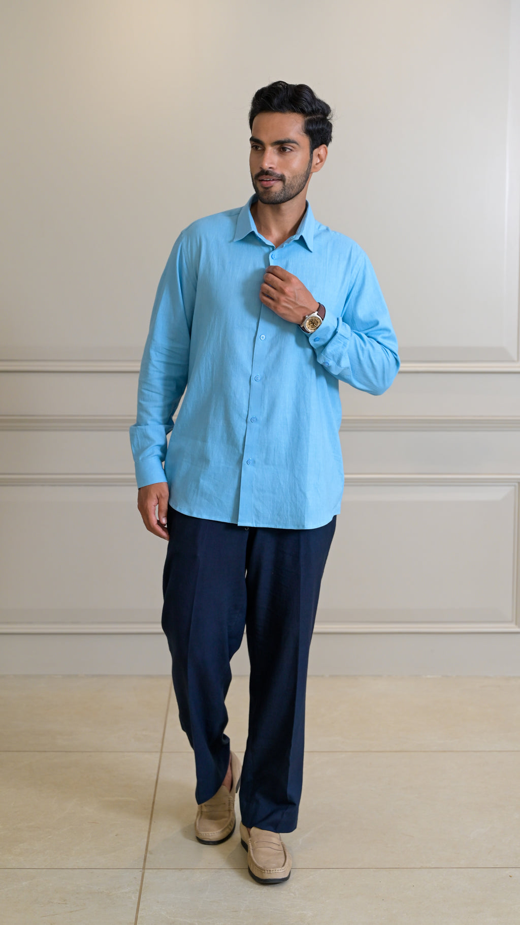 The Classic Shirt- Powder Blue