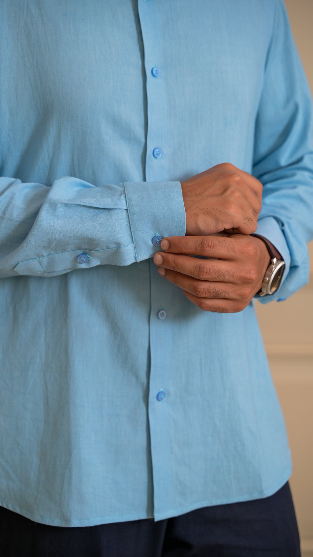 The Classic Shirt- Powder Blue