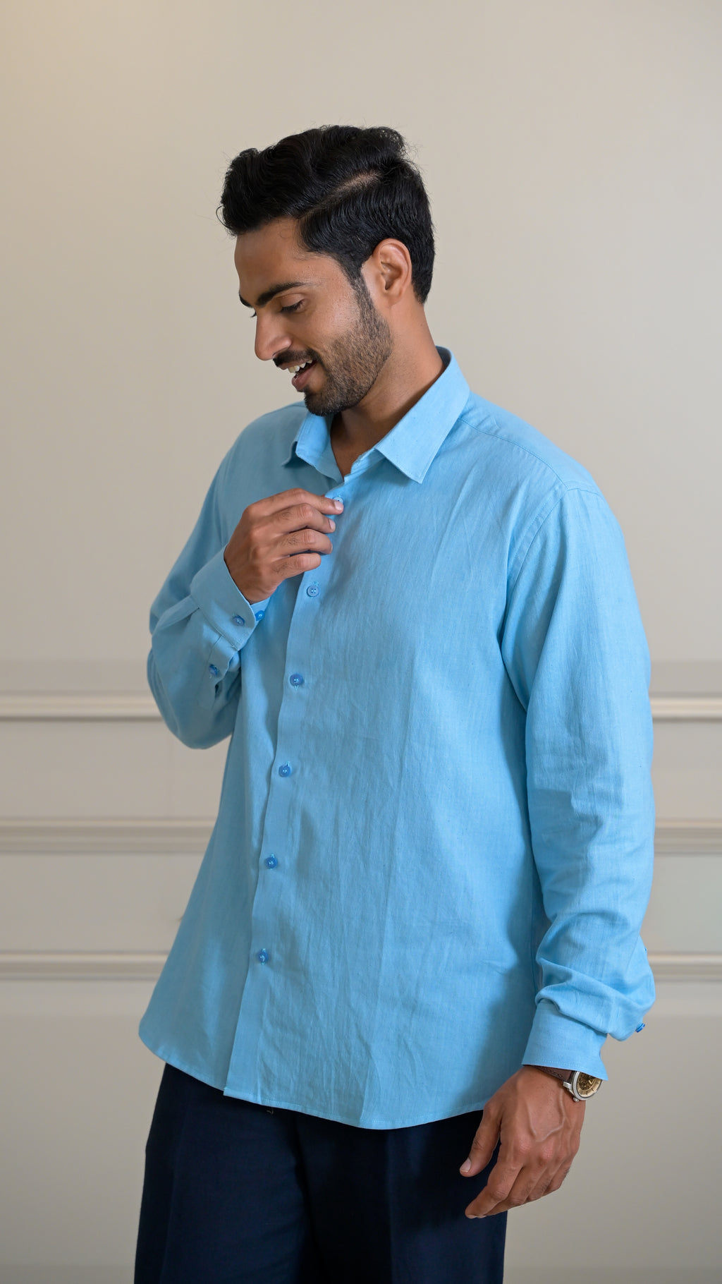 The Classic Shirt- Powder Blue