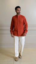 Straight-Leg Trousers - Cream