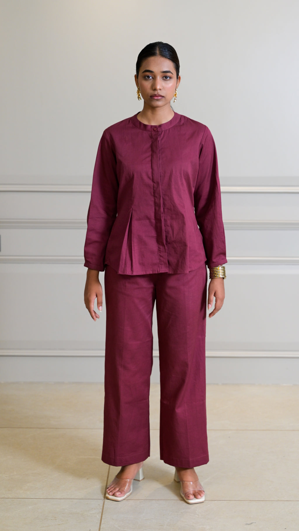 The Classic Cord-Set - Burgundy (TROUSER)