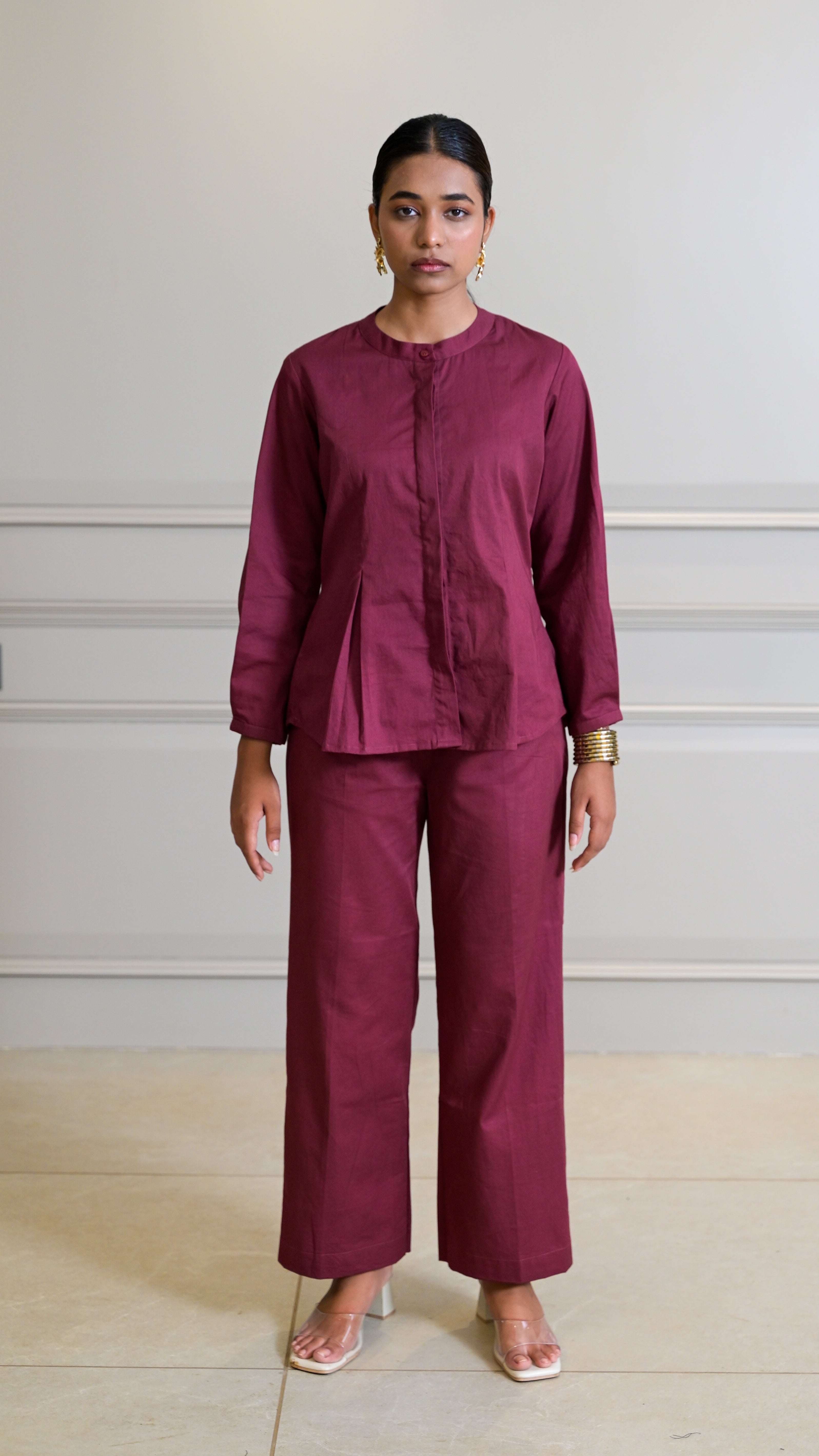 The Classic Cord-Set - Burgundy (TROUSER)
