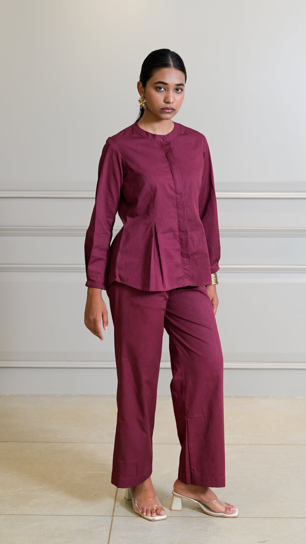 The Classic Cord-Set - Burgundy (TROUSER)