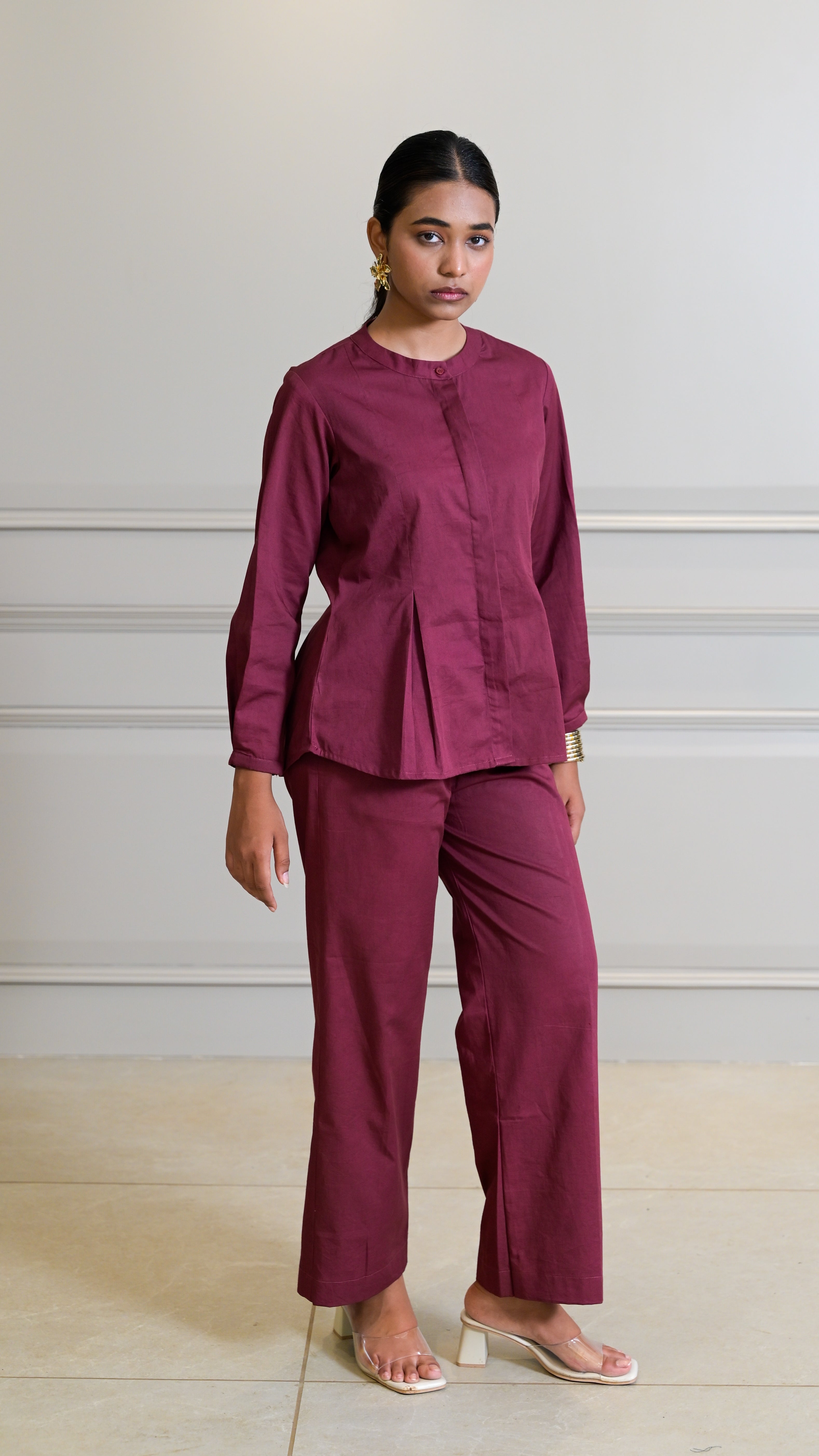 The Classic Cord-Set - Burgundy (TROUSER)