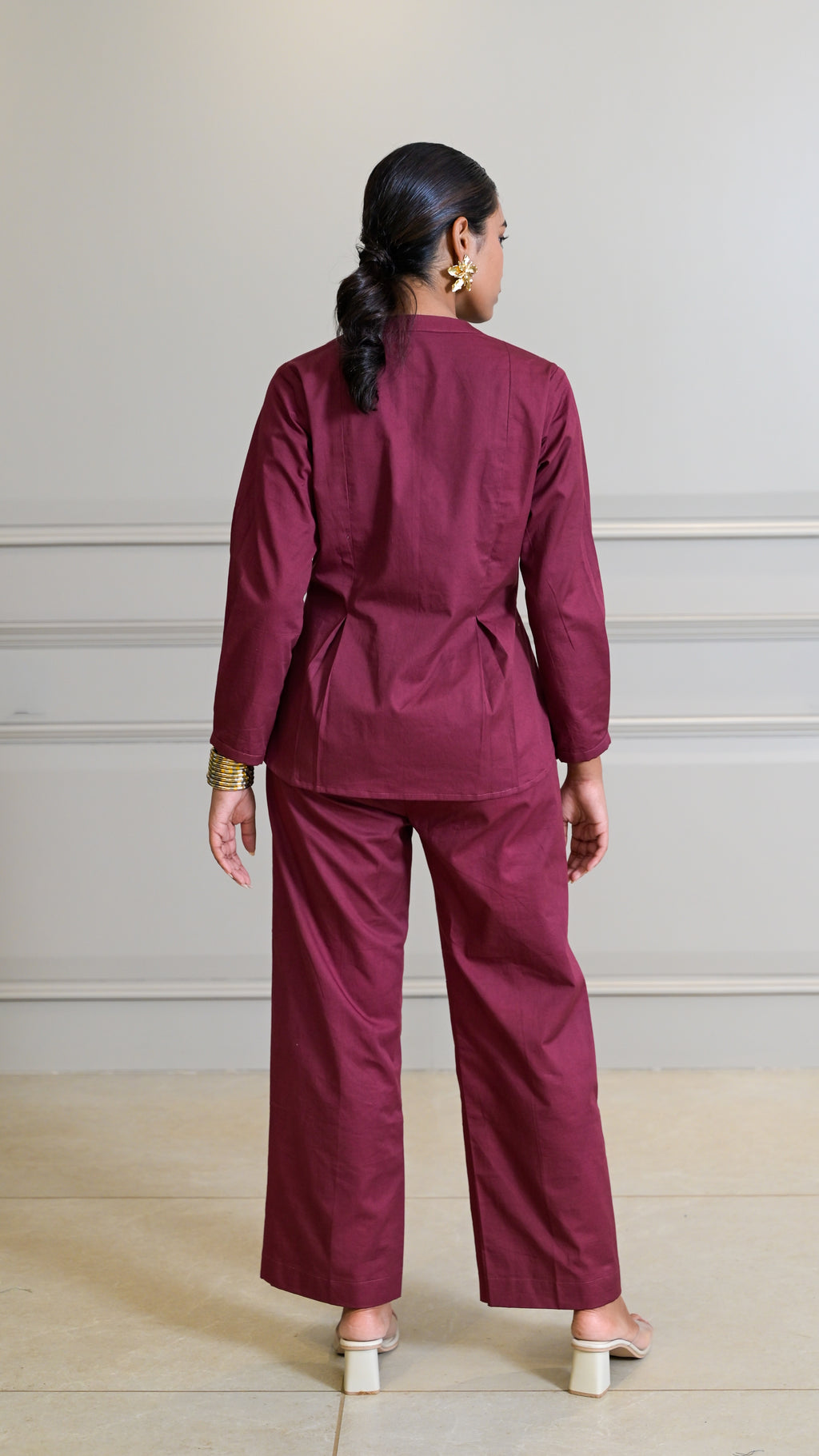 The Classic Cord-Set - Burgundy (TROUSER)
