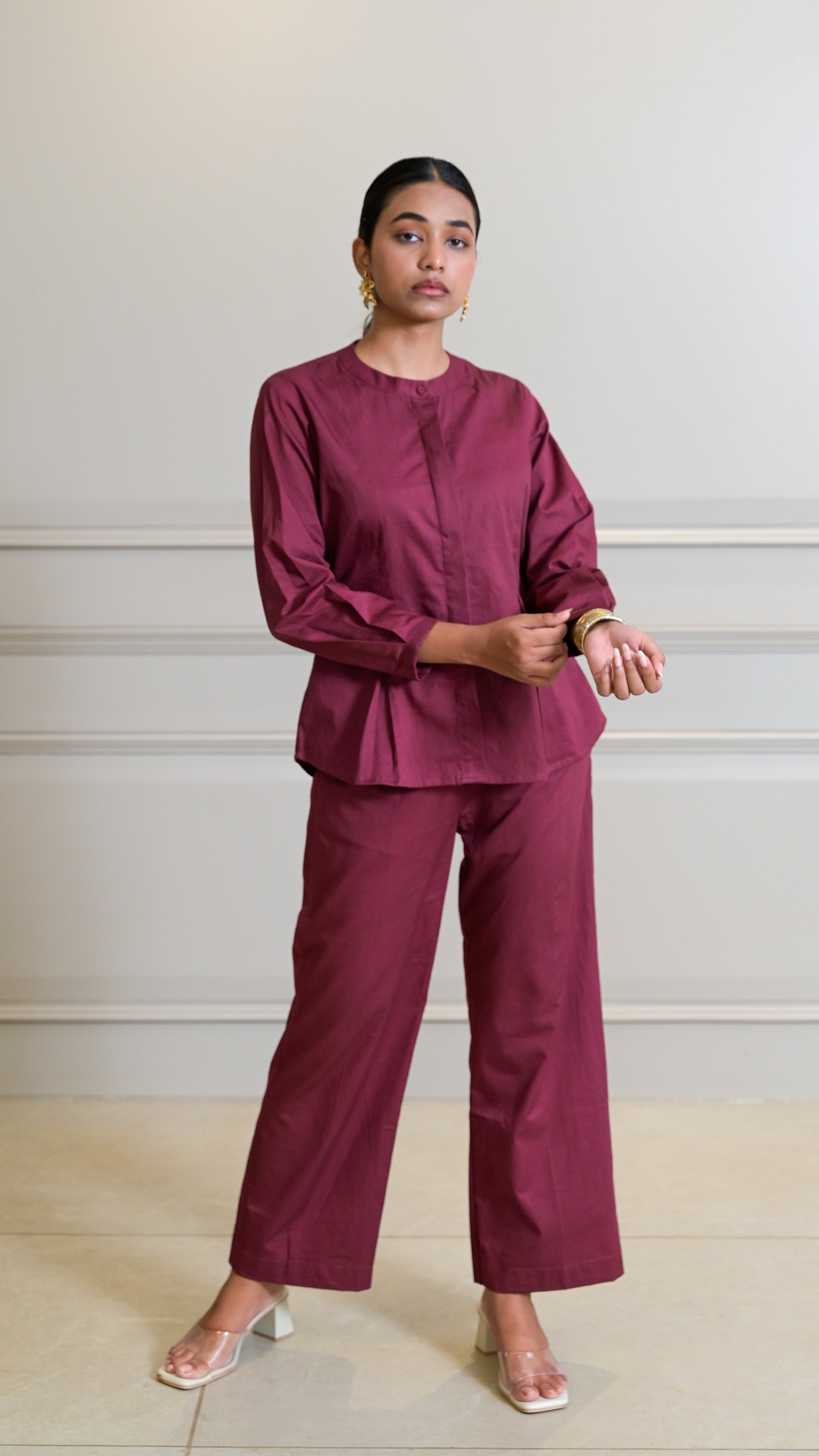 The Classic Cord-Set - Burgundy (TROUSER)