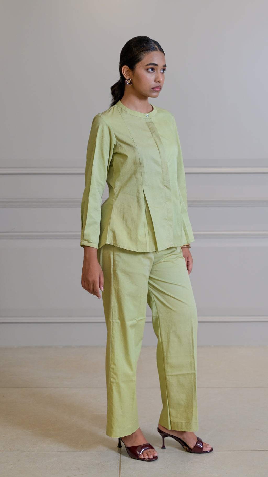 The Classic Cord-set - Palm Green (TROUSER)