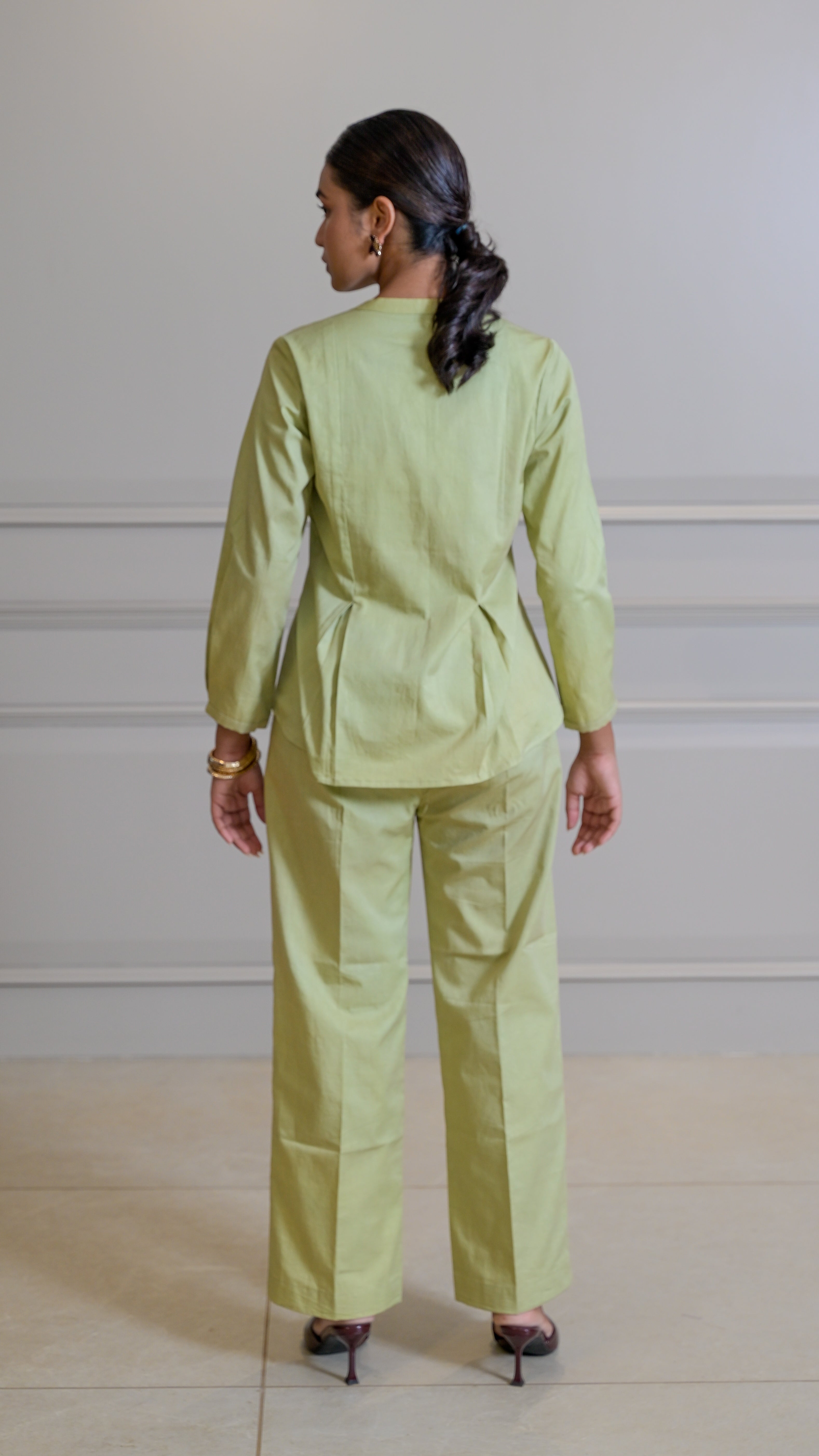 The Classic Cord-set - Palm Green (TROUSER)