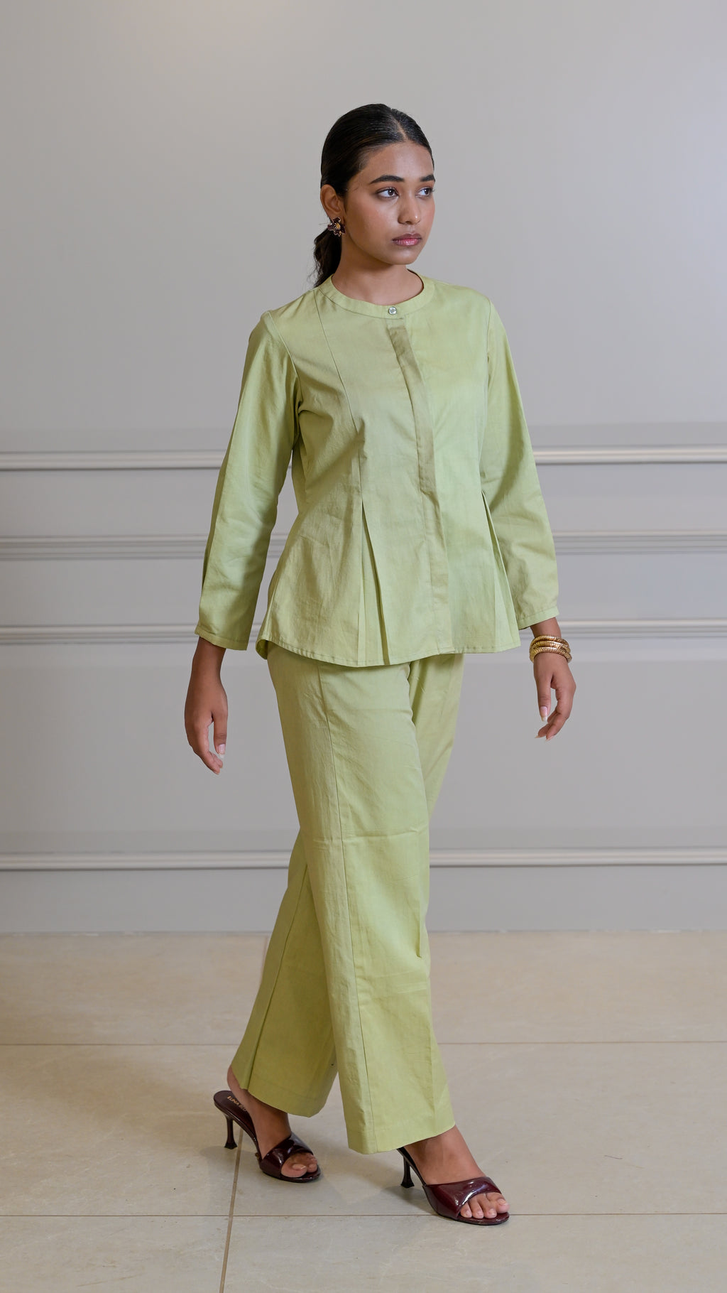 The Classic Cord-set - Palm Green (TROUSER)