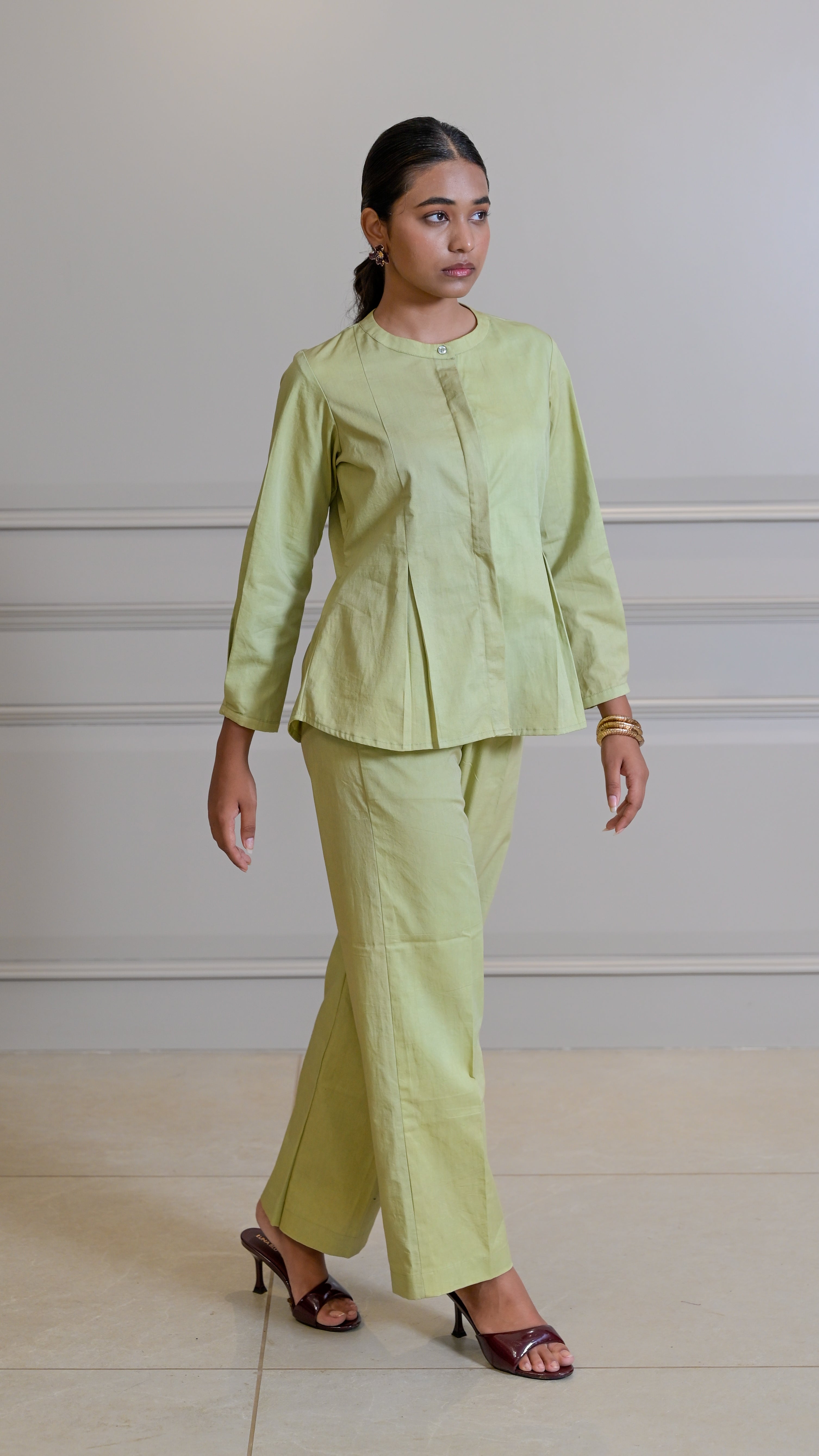 The Classic Cord-set - Palm Green (TROUSER)