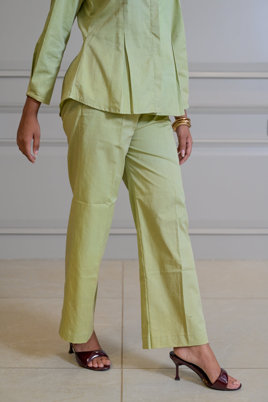 The Classic Cord-set - Palm Green (TROUSER)