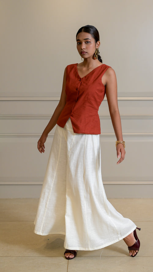 Panelled Bottoms - Cream