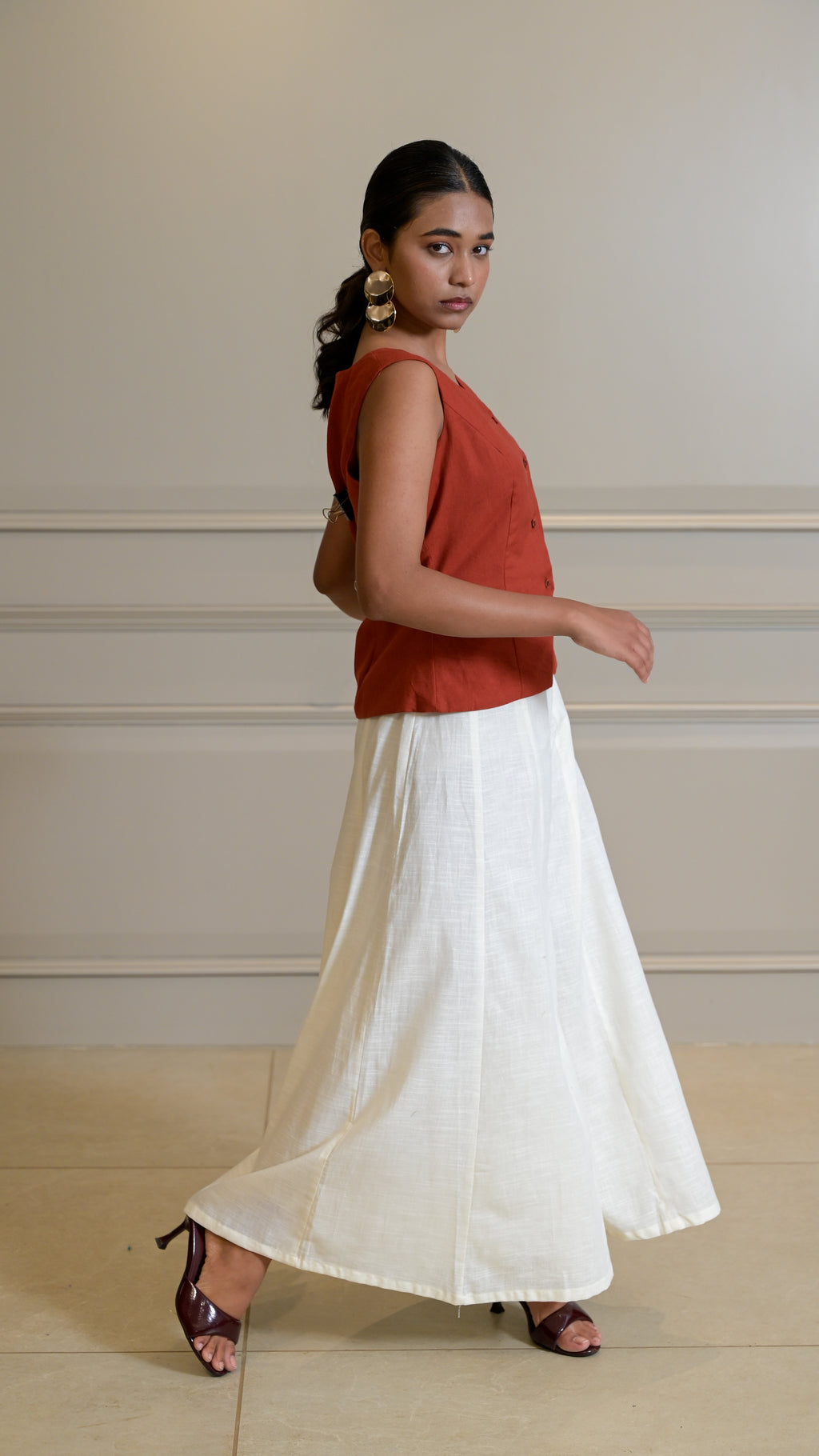 Panelled Bottoms - Cream