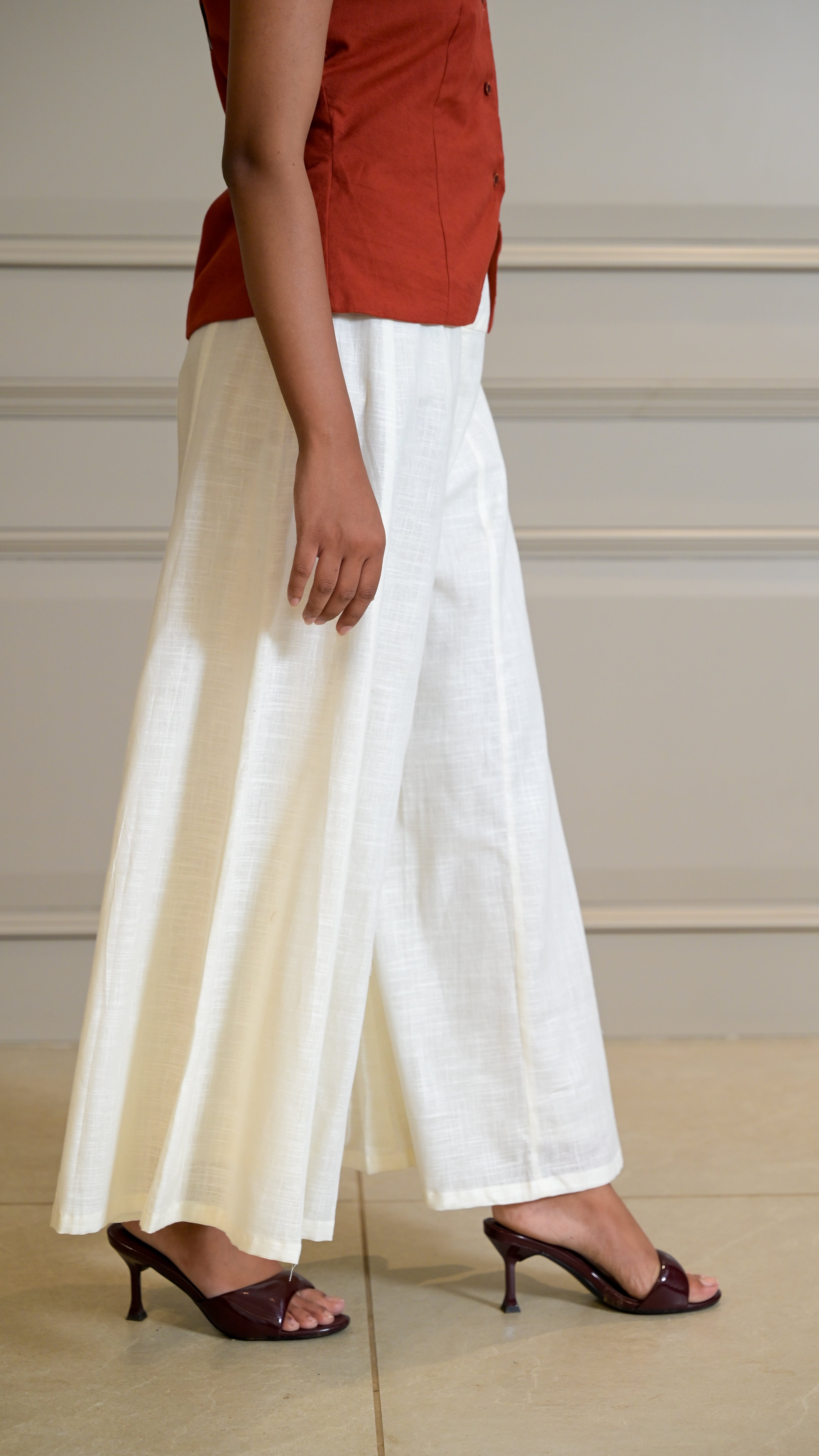 Panelled Bottoms - Cream