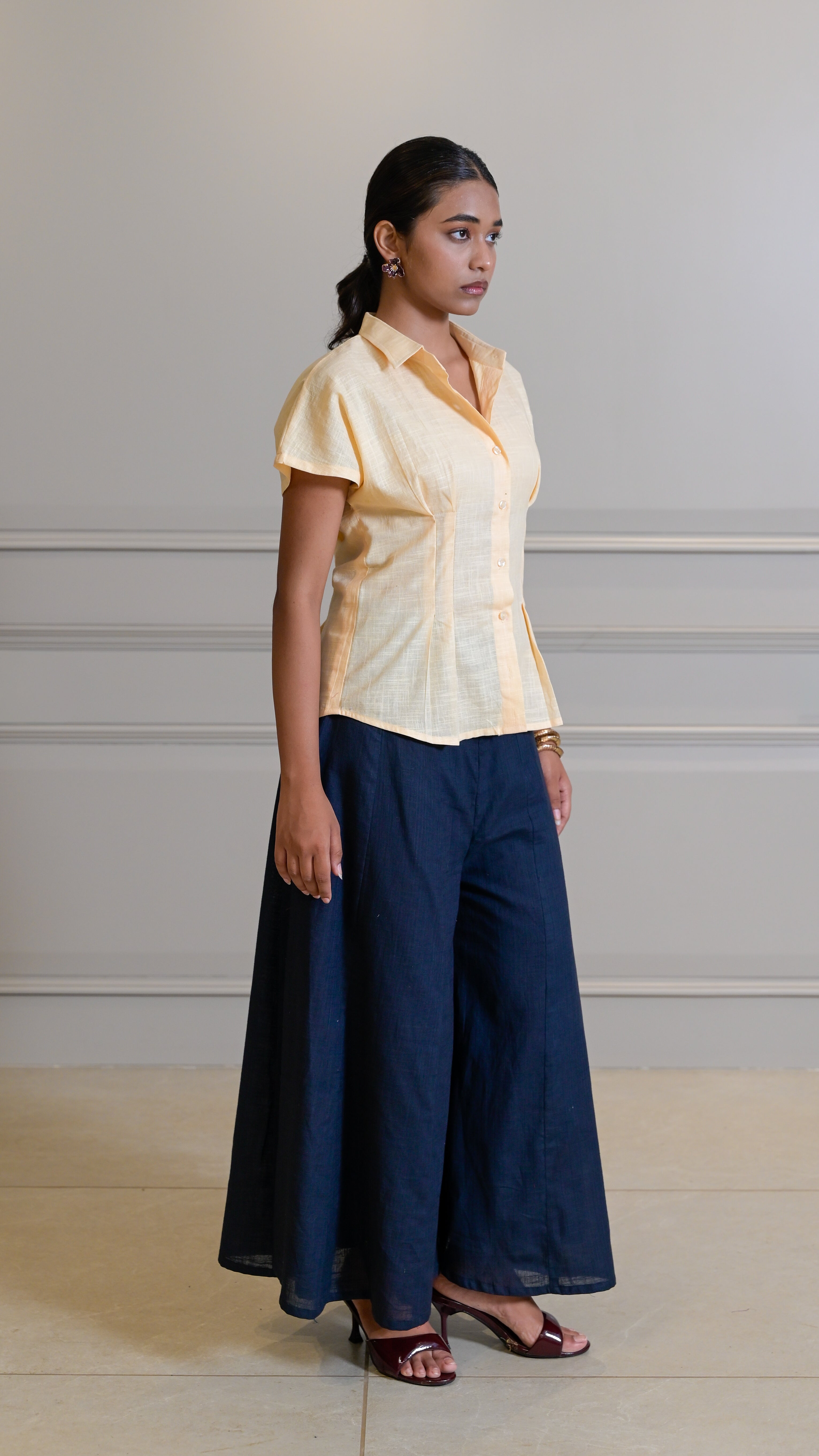 The Tuck Shirt - Butter Yellow