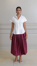 The Tuck Shirt - Cream