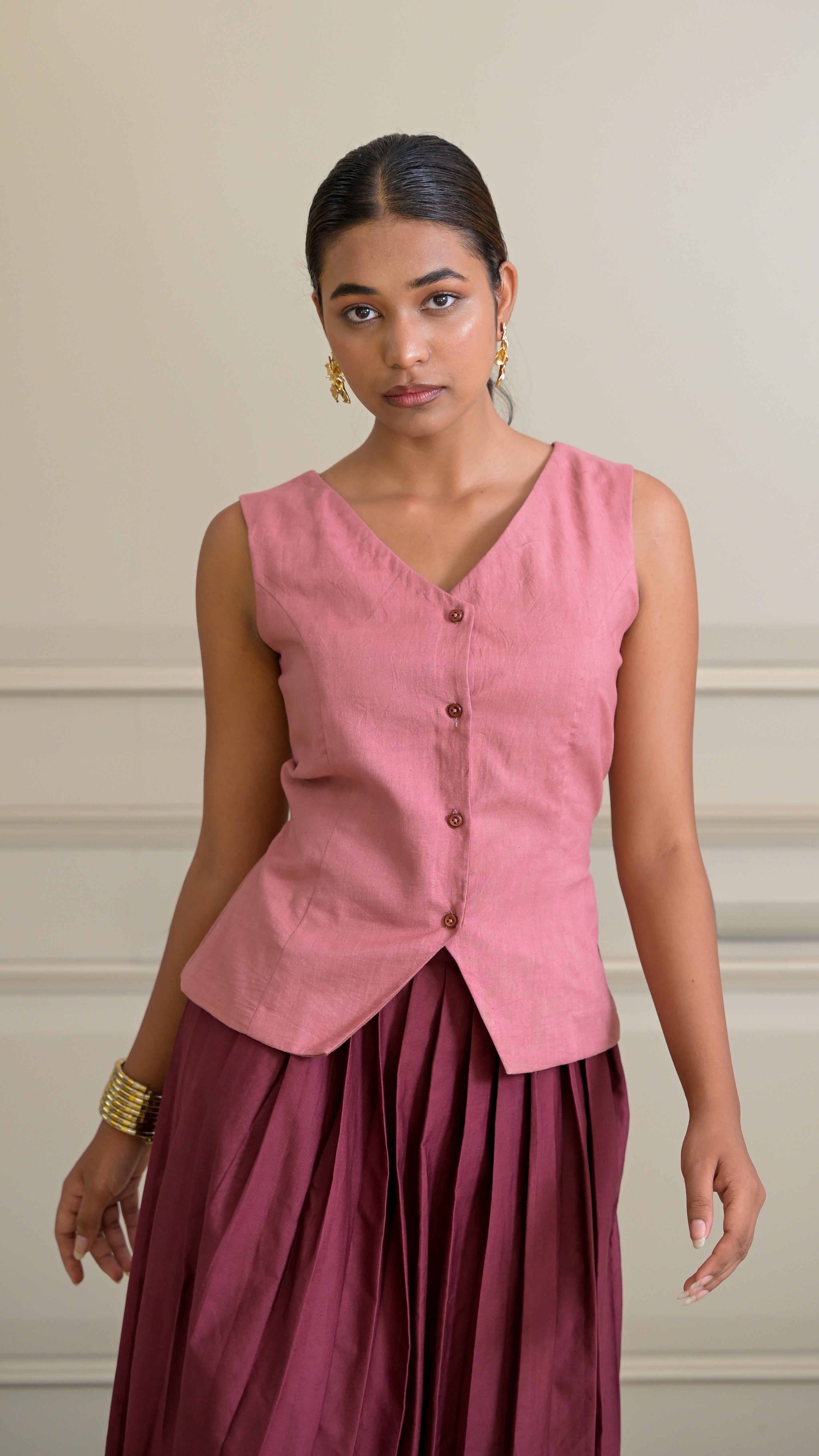 The Vest Top - Pink