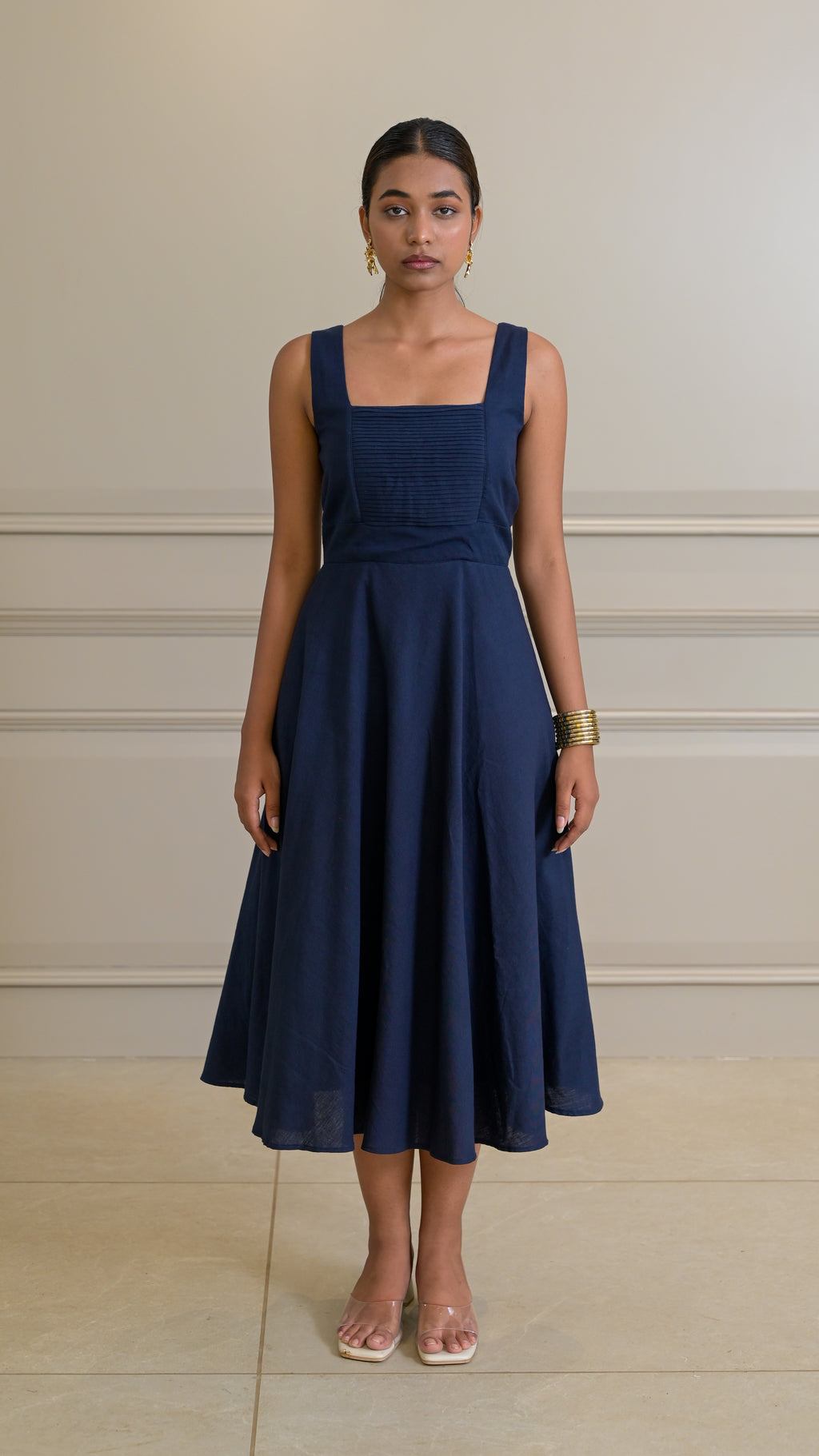 Flare Dress - Navy