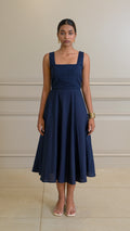 Flare Dress - Navy