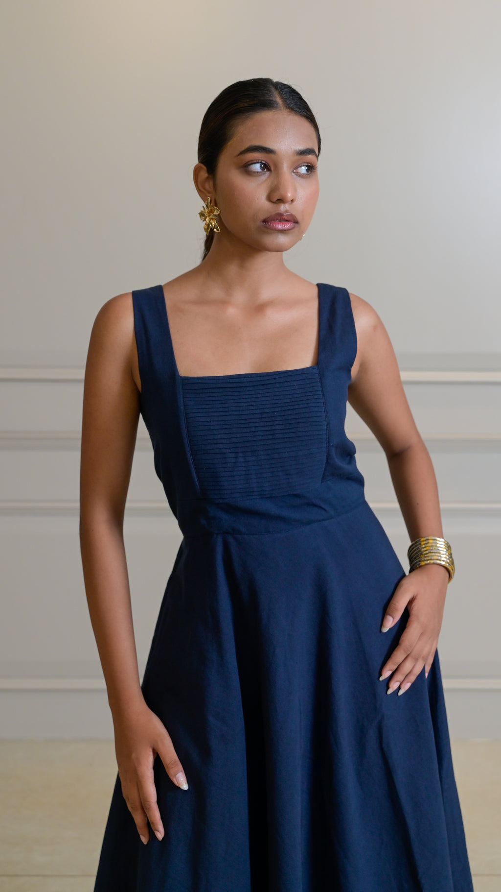 Flare Dress - Navy