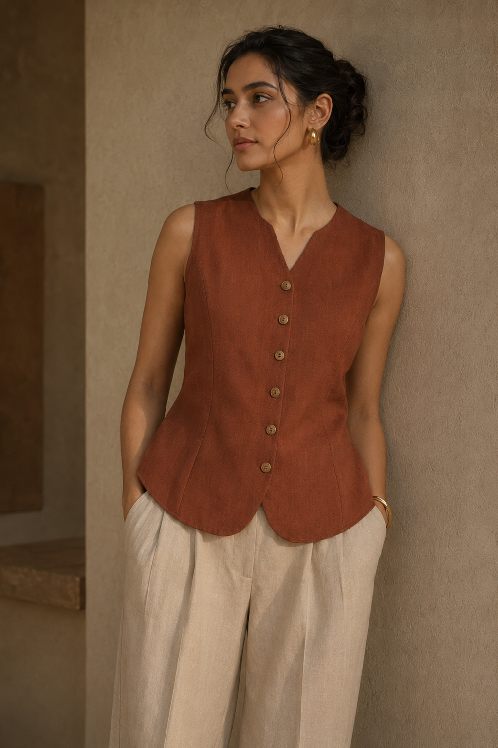 Rust Vest Top
