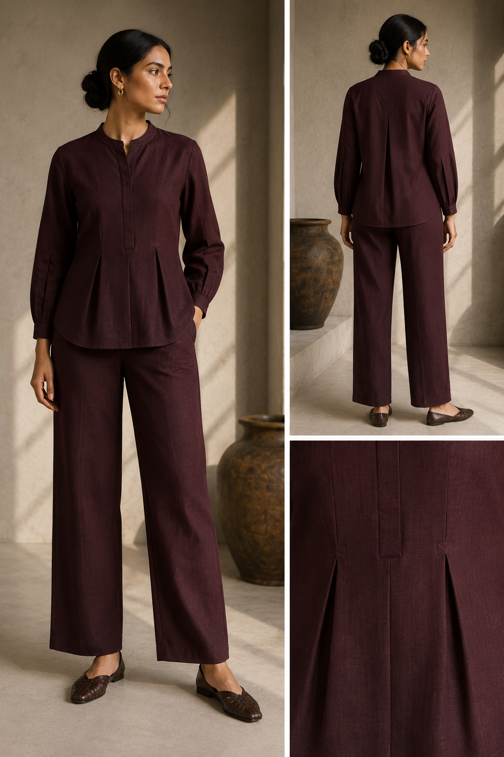 Burgundy Cord Set