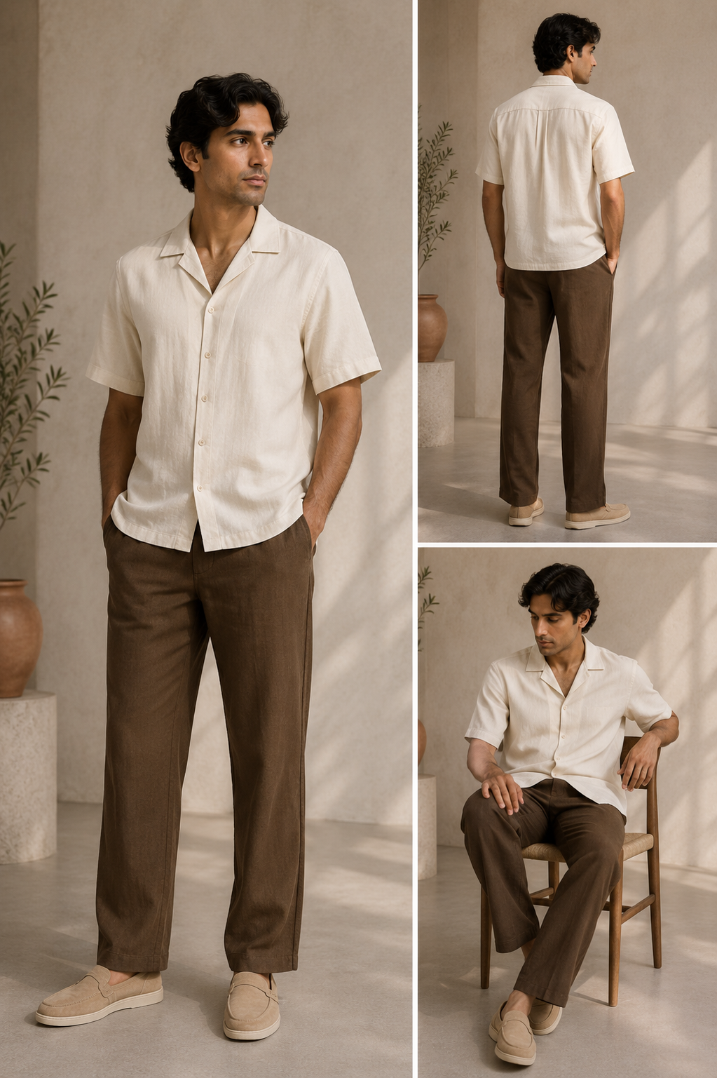 The Camp Collar Shirt - Cream