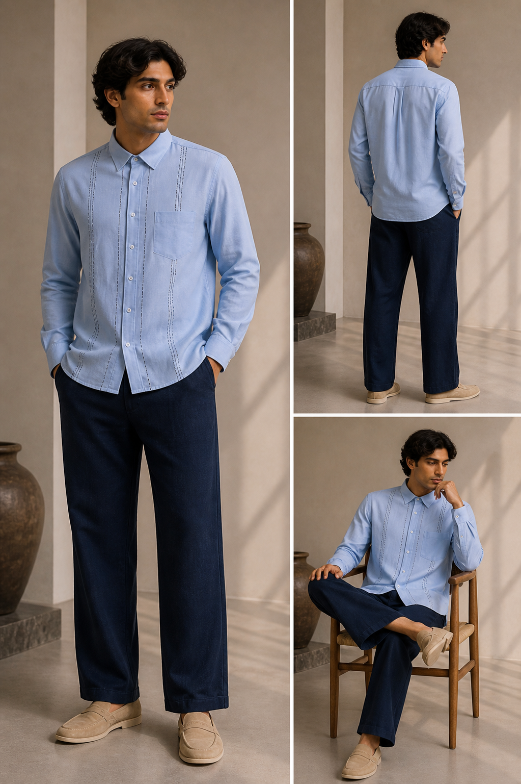 Powder Blue Full Sleeve Shirt