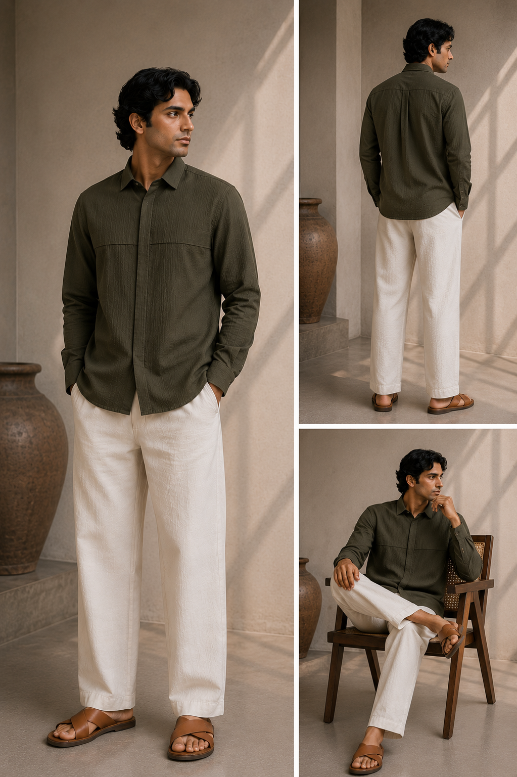 Olive Full Sleeve Shirt