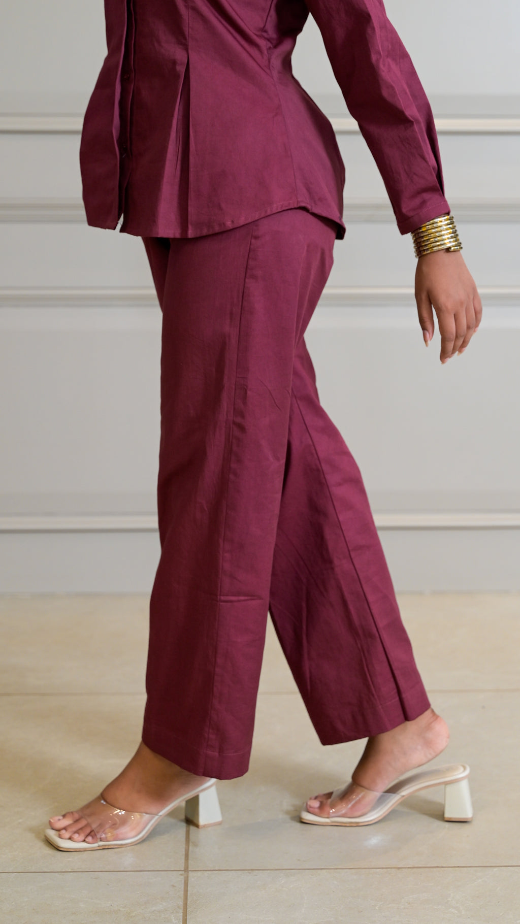 The Classic Cord-Set - Burgundy (TROUSER)