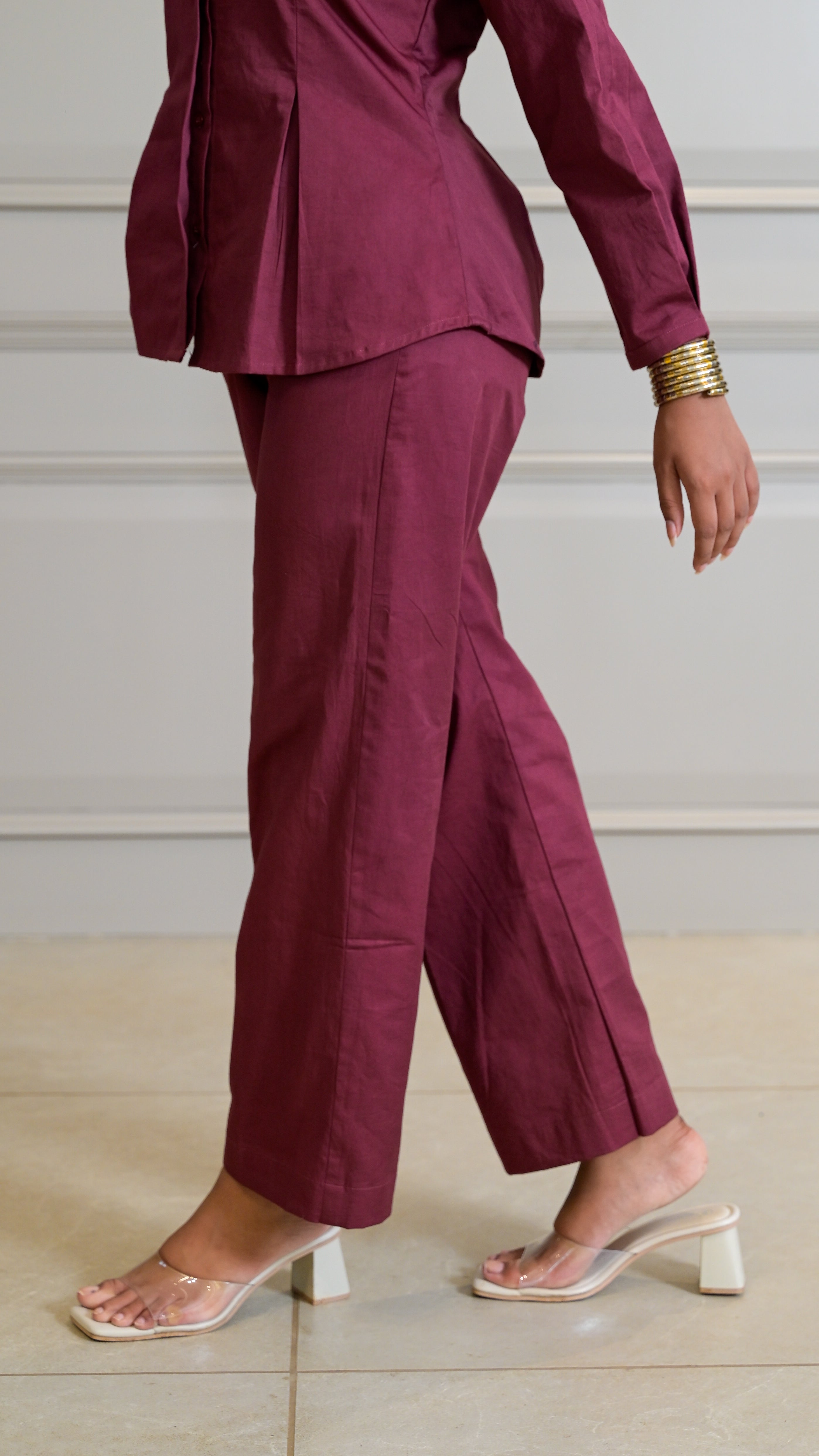 The Classic Cord-Set - Burgundy (TROUSER)