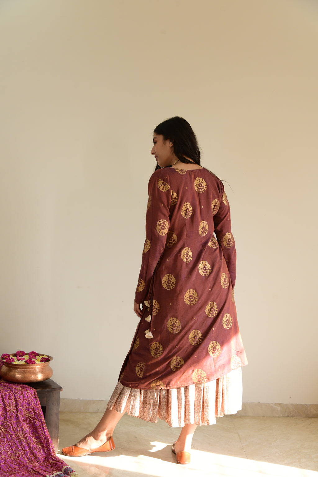 Floral Angarkha Tunic